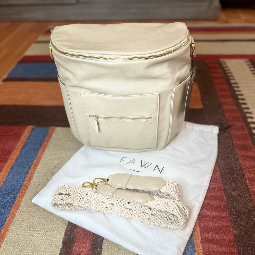 Fawn Design Adobe Original Diaper Bag and Macrame Strap